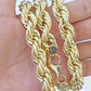 Real 10k yellow Gold Rope chain Necklace 12mm 20" - 30 Inch Mens 10kt DISCOUNT