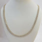 10k Yellow Gold Chain Real Tennis Necklace 18" 20" 22" Two-row Stone Mens Women