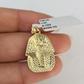 10k Solid Rope Chain 2mm Pharaoh Head Pendant Charm Necklace SET 18-24 in