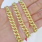 10k Yellow Gold 8mm Miami Cuban Link Chain Necklace 20-28 Inches Real