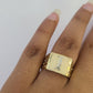 Real 10k Initial I Casual Ring Alphabet Yellow Gold 10kt Genuine