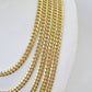 10k Yellow Gold 6mm Miami Cuban Link Chain Necklace 18-24 Inches Real