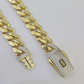 Real 10K Royal Monaco Chain Box Clasp 11mm Gold Necklace 10Kt 22" Genuine Mens