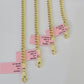 14k Gold 5mm Miami Cuban Link Chain Yellow Gold Necklace 18"-30" Inches Real