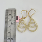 14k Chandelier Dangle Earrings Pendant Charm SET Yellow Gold Real Genuine 14Kt