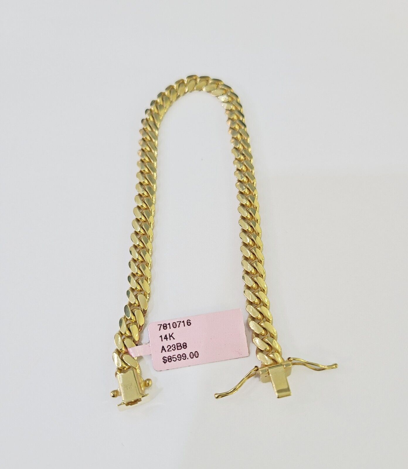 Real 14k Yellow Gold Miami Cuban link Bracelet 6mm 7.5"-9" Inch Solid