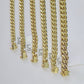 Real 10k Miami Cuban link Bracelet 6mm-11mm 7.5"-9" 10kt Yellow Gold