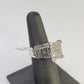 REAL 10k White Gold Diamond Ring Wedding Engagement Ring Genuine Bridal