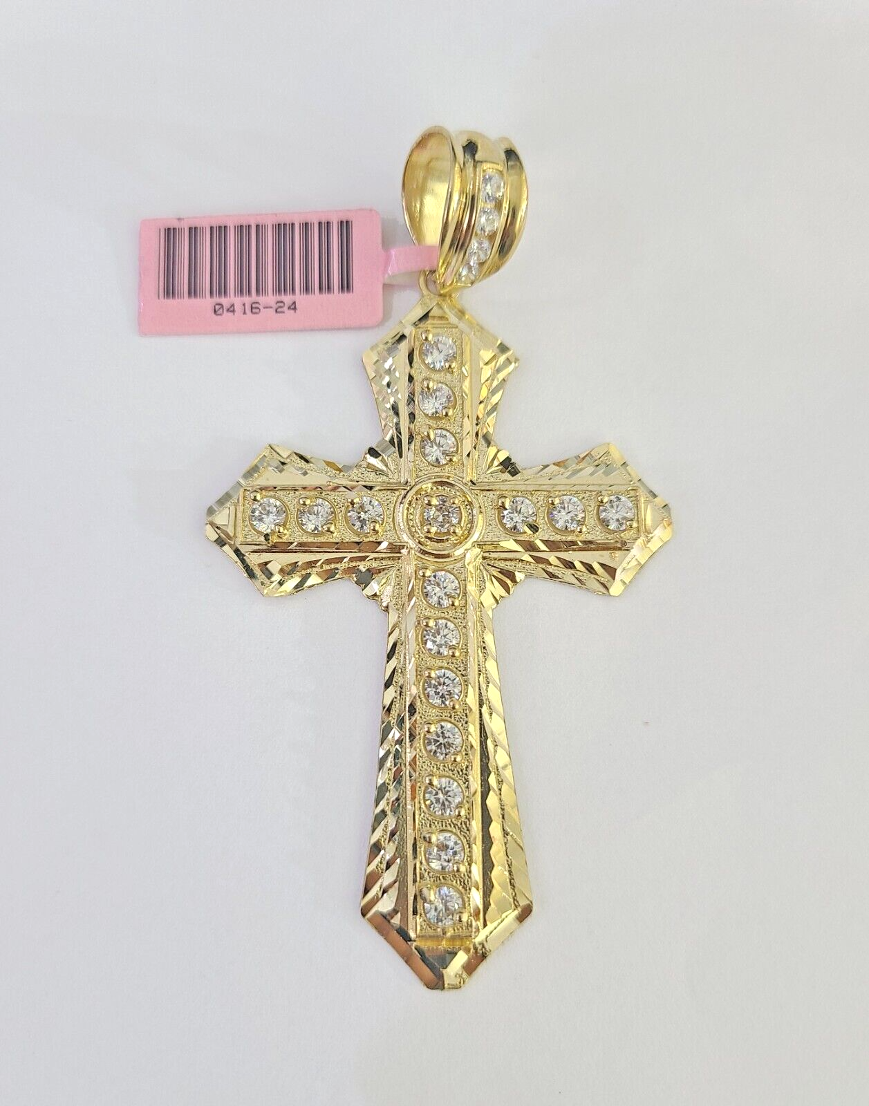 14k Jesus Christ Cross Charm Pendant Yellow Gold REAL Genuine 14kt