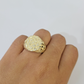 14k Nugget Ring Yellow Gold Women Men Real Genuine 14KT