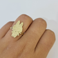 10k Cartoon Monster Ring Yellow Gold Men Women Real Genuine