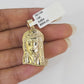 10k Milano Rope Chain Jesus Head Charm Necklace SET 3mm 18" 20" 22" 24"