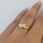 Real 10k Nugget Ring Yellow Gold Casual Ring 10kt Genuine