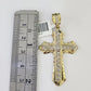 10K Gold Franco Chain Jesus Cross Charm Pendant 20-26 inches 2.5mm REAL Yellow