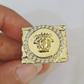 Real 10k Ring Medusa Head Fancy Design Yellow Gold Men Casual 10kt
