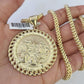 10K Franco Chain Last Supper Charm Necklace 20"-28" 4mm Gold SET Yellow