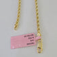 14k Real Rope Chain Yellow Gold 2.5mm 18"-26" Inch Men Women Genuine Necklace