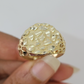 14k Nugget Ring Yellow Gold Women Men Real Genuine 14KT