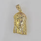 Real 10K Yellow Gold Jesus Head Pendant Charm Genuine