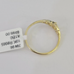 Real 10k Yellow Gold Hearts Ring Wedding Engagement Casual 10Kt Genuine