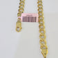 14k Cuban Curb Link chain Solid Yellow Gold Necklace 9mm 18"-26" Inch Real