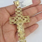 10K Franco Chain Jesus Crucifix Cross Pendant Charm Necklace 20"-28" 4mm Gold