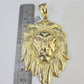 Real 10k Rope Chain Lion Head Charm Set 8mm 20"-30" Inch Necklace Yellow Gold