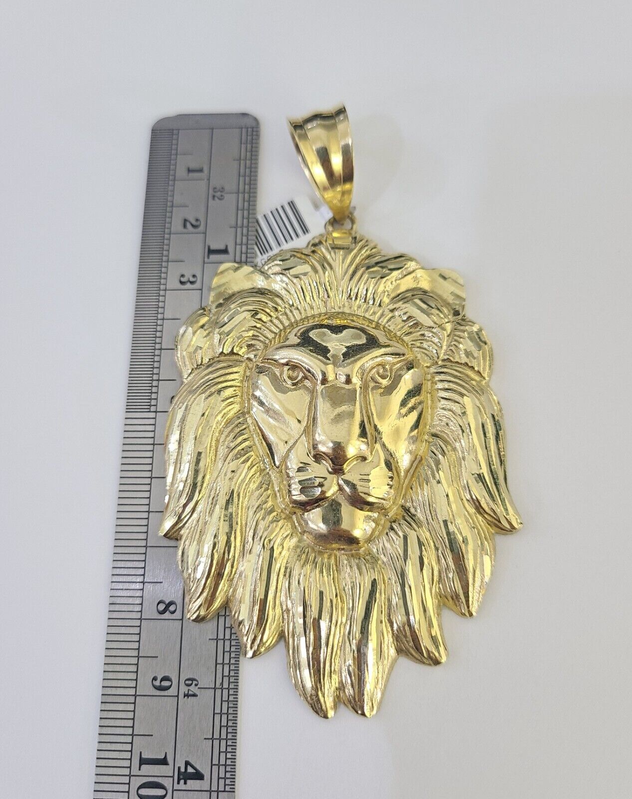 Real 10k Rope Chain Lion Head Charm Set 8mm 20"-30" Inch Necklace Yellow Gold