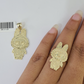10k Cartoon Monster Ring Charm Pendant Yellow Gold Women Men Real Genuine