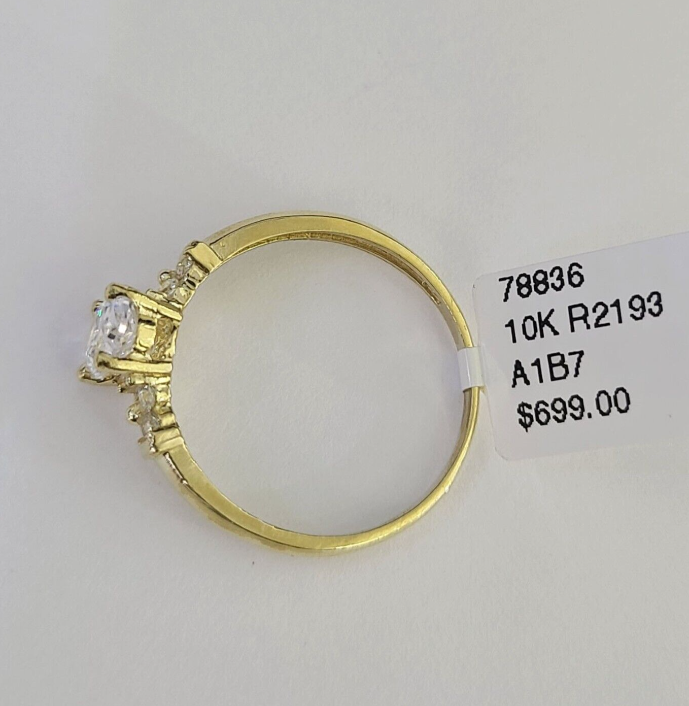 Real 10k Yellow Gold Ring Wedding Engagement Casual 10Kt Genuine