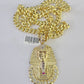 10K Miami Cuban Link Chain Pharaoh Pendent Charm 8mm 20"-30" Necklace Gold