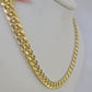 14k 8mm Miami Cuban Link Chain Yellow Gold Necklace 20"-30" Inches Real