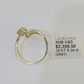 Real 10k Yellow Gold Diamond Ladies Ring Women Casual Engagement Wedding