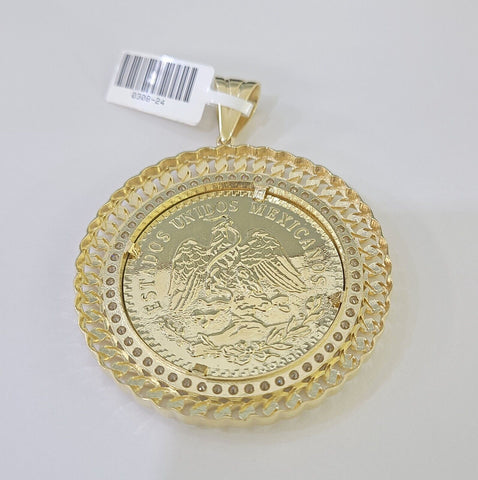 10k Centenario Coin Charm Yellow Gold 50 Pesos 1947 Mexico/Mexican Coin