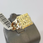 10k Nugget Ring Yellow Gold Women Men Real Genuine 10Kt