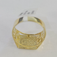 Real 10k Initial B Casual Ring Alphabet Yellow Gold 10kt Genuine