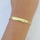 REAL 10K Gold ID Bracelet Kids Baby  Cuban Curb Link Unisex