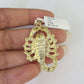 10k Solid Rope Chain Scorpion Charm Set 4mm 20"-28" Necklace Gold Yellow