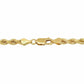 Solid 10k Yellow Gold Rope Chain 1mm-10mm Diamond Cut 16"-30"