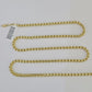 REAL 10k Gold Byzantine Chain Necklace Lobster Clasp 3mm 20" 22" 24" 26" 28" 30"