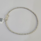 10K Sterling Silver Diamond Bracelet Women Ladies 7" REAL Genuine 925