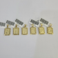 10k Initials Charm Pendant A-Z Alphabets Men Women Real Yellow Gold Genuine