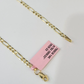 Real 14k Solid Gold Chain Figaro Link Necklace 3mm 18"-28" Men Women 14kt