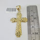 10K Gold Franco Chain Cross Charm Length 18-26 inches 3mm REAL Yellow