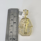 10k Egyptian Pharaoh Head Charm Pendant Yellow Gold 1.5" Inch Men Women Real