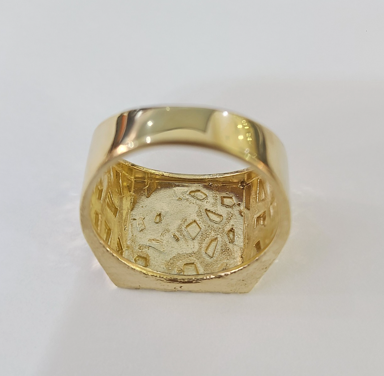 14k Nugget Ring Yellow Gold Women Men Real Genuine 14KT