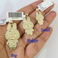 10k Cartoon Monster Charm Pendant Men Women 10kt Real Yellow Gold