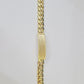 10K Yellow Gold ID Bracelet Miami Cuban 12mm 9" inches 10kt Mens