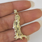 Real 10K Gold Saint Lazaro Charm 10kt yellow Gold Pendent Sheppard Dogs