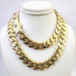 Real 10K Royal Monaco Chain Box Clasp 11mm Gold Necklace 10Kt 24" Genuine